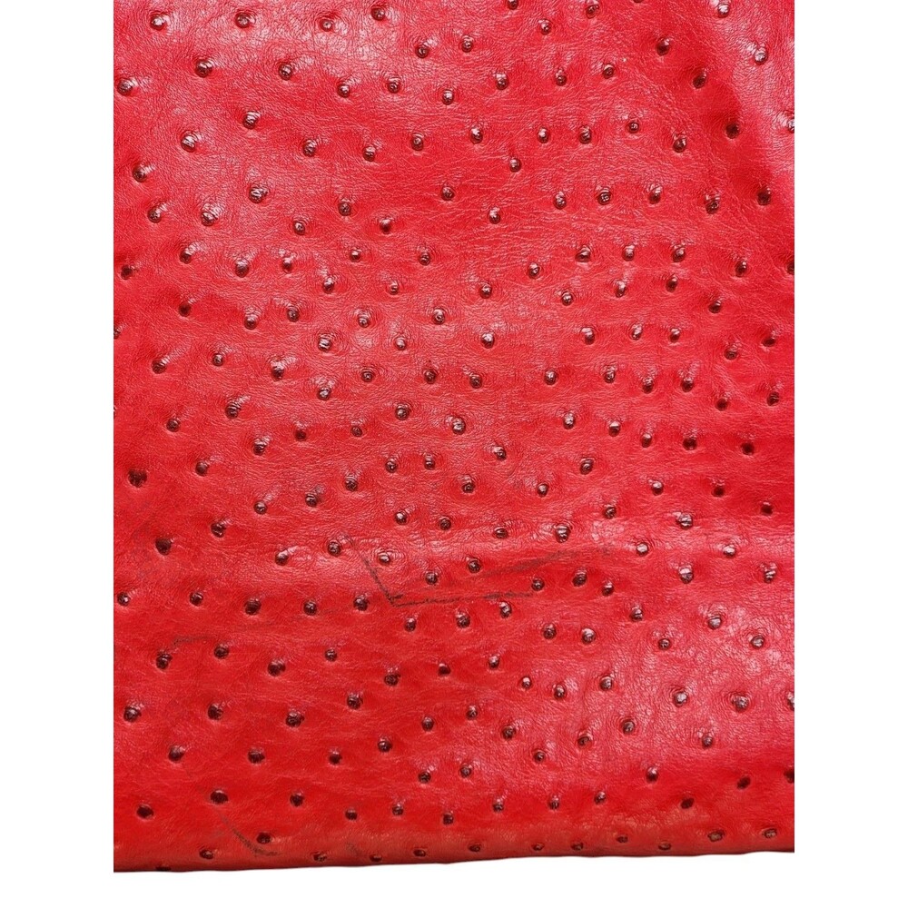 Vivienne Westwood Red Ostrich Bag Large Orb Logo on Front - Picture 8 of 10